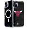 NBA Chicago Bulls Black Distressed iPhone 13 MagSafe Case