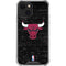 NBA Chicago Bulls Black Distressed iPhone 13 Mini Clear Case