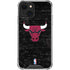 NBA Chicago Bulls Black Distressed iPhone 13 Mini Clear Case