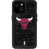 NBA Chicago Bulls Black Distressed iPhone 13 Mini Waterproof Case