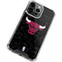 NBA Chicago Bulls Black Distressed iPhone 13 Pro Clear Case