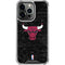 NBA Chicago Bulls Black Distressed iPhone 13 Pro Clear Case