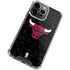 NBA Chicago Bulls Black Distressed iPhone 13 Pro Max Clear Case