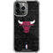 NBA Chicago Bulls Black Distressed iPhone 13 Pro Max Clear Case