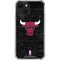 NBA Chicago Bulls Black Distressed iPhone 14 Clear Case
