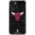 NBA Chicago Bulls Black Distressed iPhone 14 Clear Case