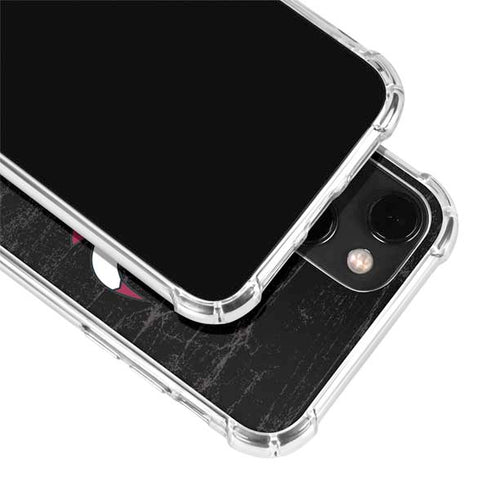 NBA Chicago Bulls Black Distressed iPhone 14 Clear Case