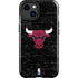 NBA Chicago Bulls Black Distressed iPhone 15 Plus Impact Case