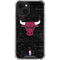 NBA Chicago Bulls Black Distressed iPhone 15 Plus Clear Case