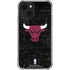 NBA Chicago Bulls Black Distressed iPhone 15 Plus Clear Case