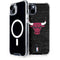 NBA Chicago Bulls Black Distressed iPhone 14 Plus MagSafe Case