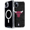 NBA Chicago Bulls Black Distressed iPhone 15 Plus MagSafe Case