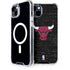 NBA Chicago Bulls Black Distressed iPhone 15 Plus MagSafe Case