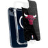 NBA Chicago Bulls Black Distressed iPhone 15 Plus MagSafe Case