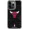 NBA Chicago Bulls Black Distressed iPhone 15 Pro Clear Case