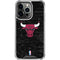 NBA Chicago Bulls Black Distressed iPhone 14 Pro Clear Case
