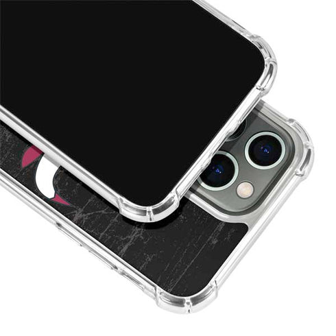 NBA Chicago Bulls Black Distressed iPhone 15 Pro Clear Case