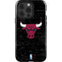 NBA Chicago Bulls Black Distressed iPhone 15 Pro Impact Case