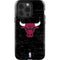 NBA Chicago Bulls Black Distressed iPhone 14 Pro Impact Case