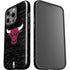 NBA Chicago Bulls Black Distressed iPhone 15 Pro Impact Case