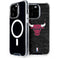 NBA Chicago Bulls Black Distressed iPhone 15 Pro MagSafe Case