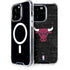 NBA Chicago Bulls Black Distressed iPhone 15 Pro MagSafe Case