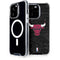 NBA Chicago Bulls Black Distressed iPhone 14 Pro MagSafe Case