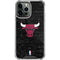 NBA Chicago Bulls Black Distressed iPhone 14 Pro Max Clear Case