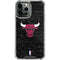 NBA Chicago Bulls Black Distressed iPhone 15 Pro Max Clear Case