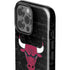 NBA Chicago Bulls Black Distressed iPhone 15 Pro Max Impact Case