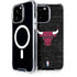 NBA Chicago Bulls Black Distressed iPhone 14 Pro Max MagSafe Case