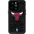 NBA Chicago Bulls Black Distressed iPhone 14 Pro Waterproof Case