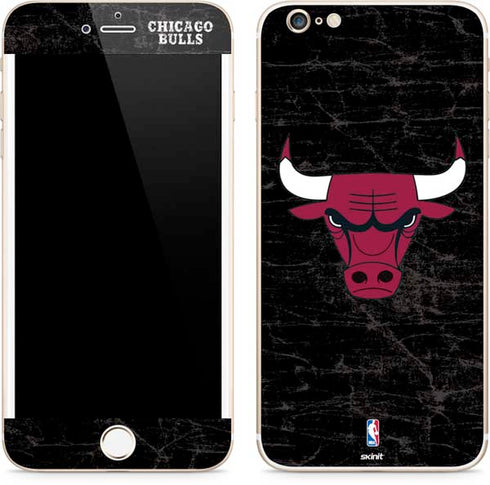 NBA Chicago Bulls Black Distressed iPhone 6/6s Plus Skin