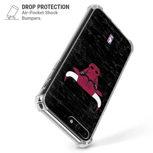 NBA Chicago Bulls Black Distressed iPhone 7/8 Plus Clear Case