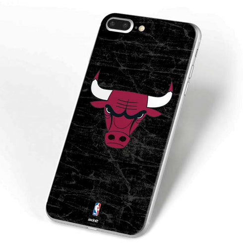 NBA Chicago Bulls Black Distressed iPhone 7 Plus Skin