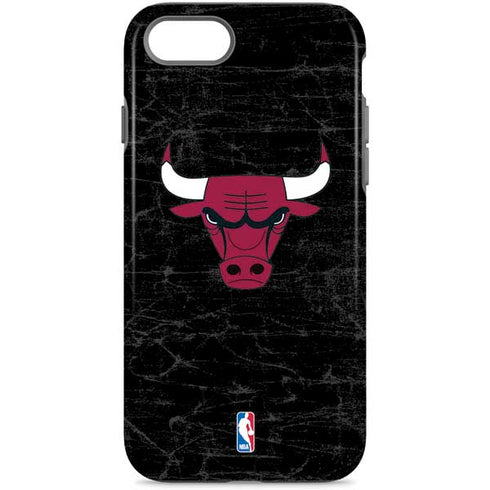 NBA Chicago Bulls Black Distressed iPhone 8 Pro Case