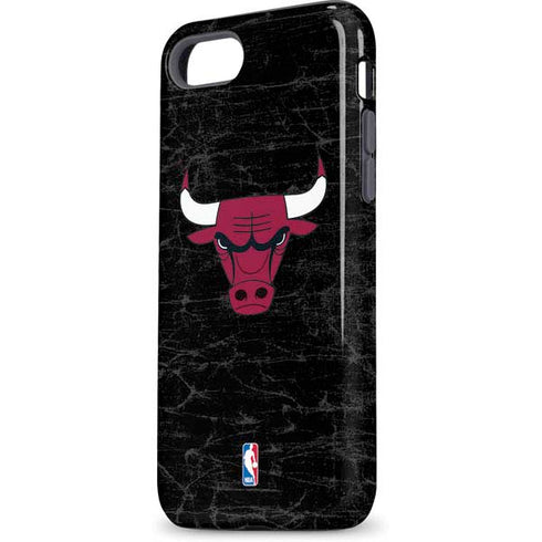 NBA Chicago Bulls Black Distressed iPhone 8 Pro Case