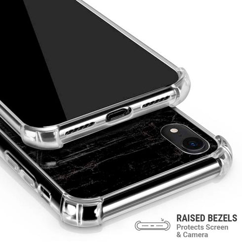 NBA Chicago Bulls Black Distressed iPhone XR Clear Case