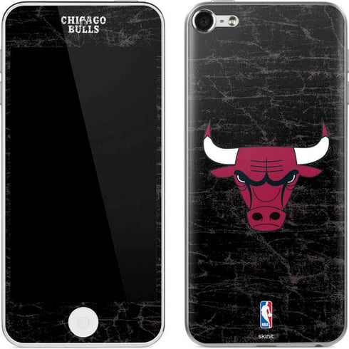 NBA Chicago Bulls Black Distressed Apple iPod Skin