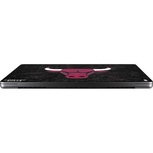 NBA Chicago Bulls Black Distressed MacBook Pro 14in (2021-24) Skin