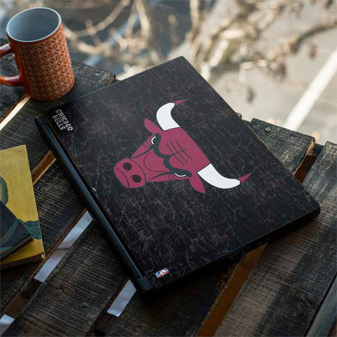 NBA Chicago Bulls Black Distressed MSI GS65 Stealth Laptop Skin