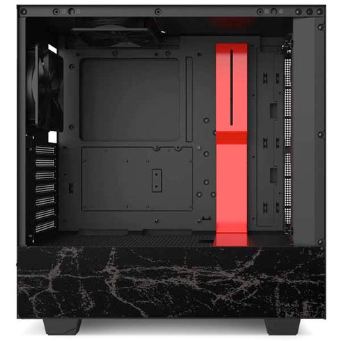 NBA Chicago Bulls Black Distressed NZXT H510 Compact ATX Mid-Tower Case Skin