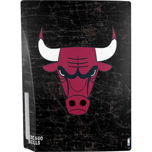 NBA Chicago Bulls Black Distressed PS5 Bundle Skin