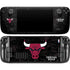 NBA Chicago Bulls Black Distressed Steam Deck Handheld Gaming Computer Skin