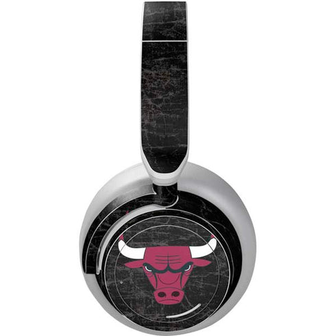 NBA Chicago Bulls Black Distressed Surface Headphones Skin