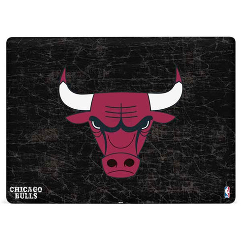 NBA Chicago Bulls Black Distressed Surface Laptop 3 13.5in Skin