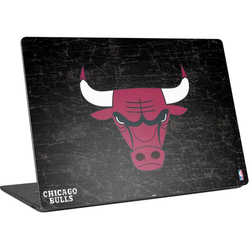 NBA Chicago Bulls Black Distressed Surface Laptop 4 15in Skin