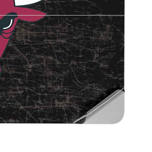 NBA Chicago Bulls Black Distressed Surface Laptop Studio Skin