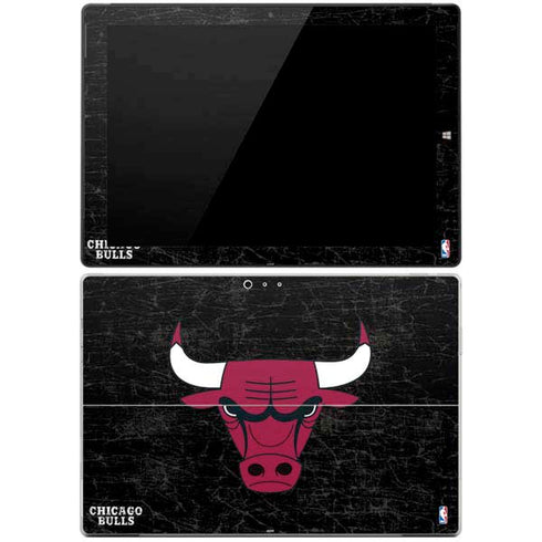 NBA Chicago Bulls Black Distressed Surface Pro 3 Skin