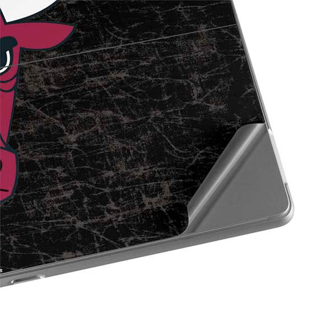 NBA Chicago Bulls Black Distressed Surface Pro 8 Skin